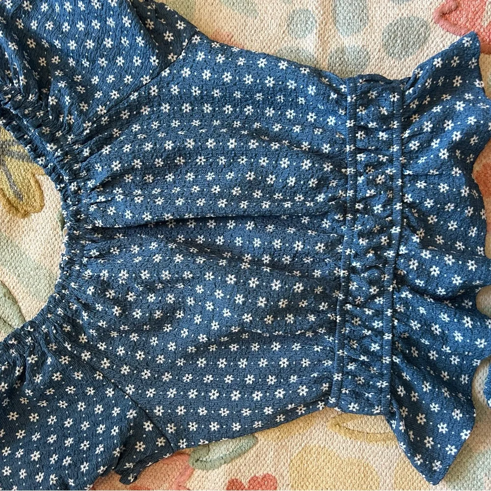 Blue Floral Set -size M (10-12)